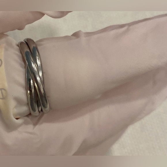 Interlocking Rolling Ring in Platinum, 6g Solid - Picture 3 of 8